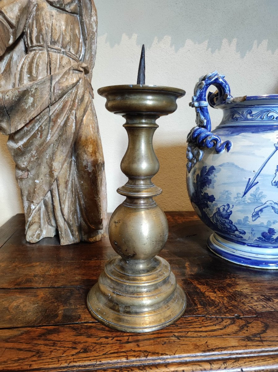 Grand pique-cierge XV / XVIème siècle-photo-3