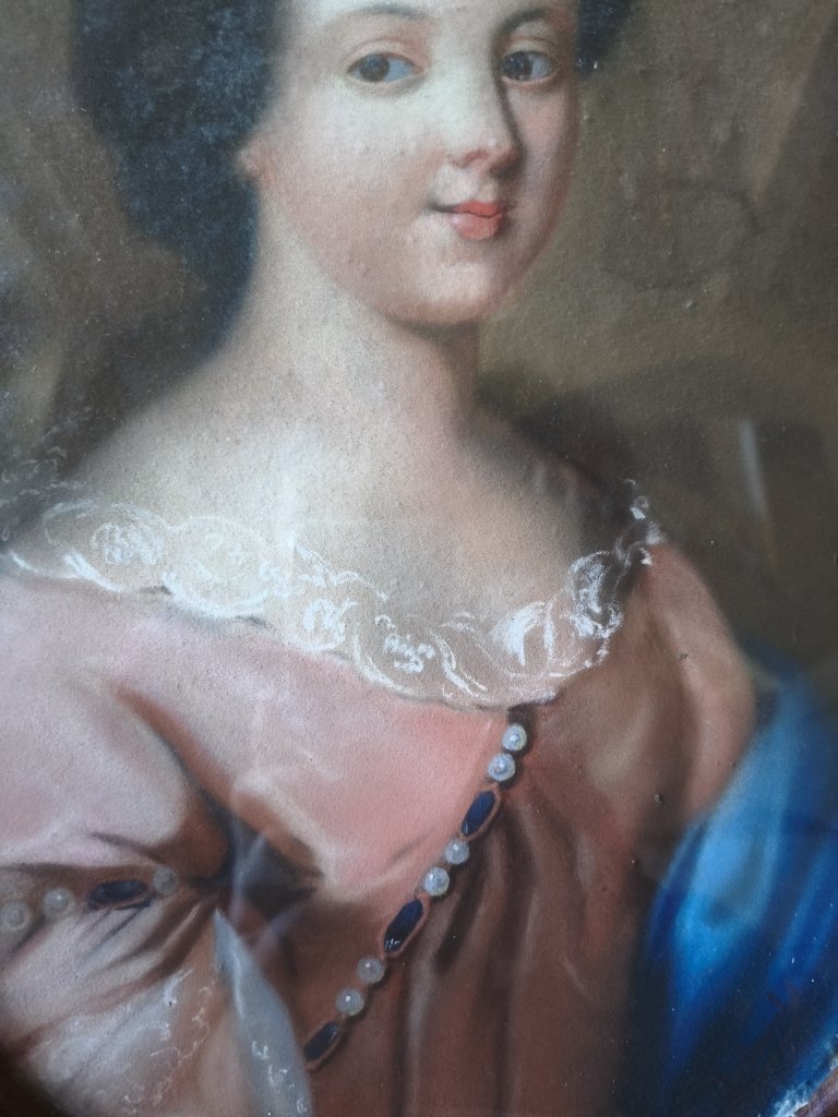 Portrait au pastel de Mademoiselle de Blois-photo-3