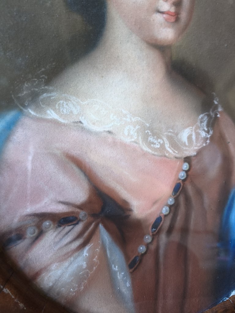 Portrait au pastel de Mademoiselle de Blois-photo-4