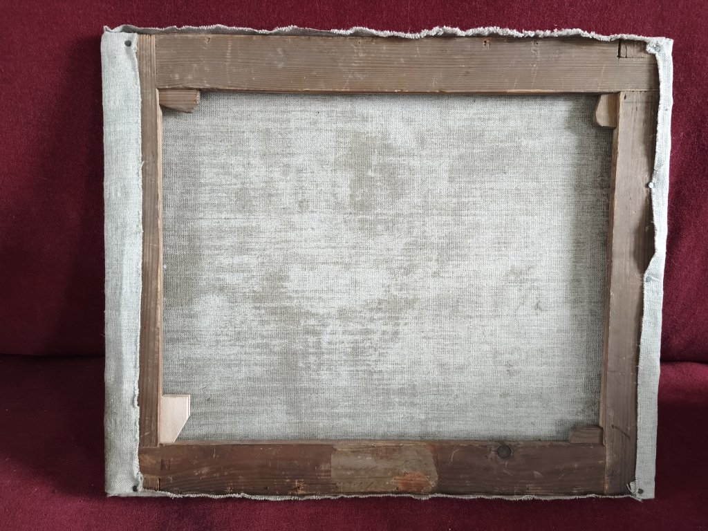 Rebecca And Eliezer, Oil On Canvas, Late 18th Century-photo-4