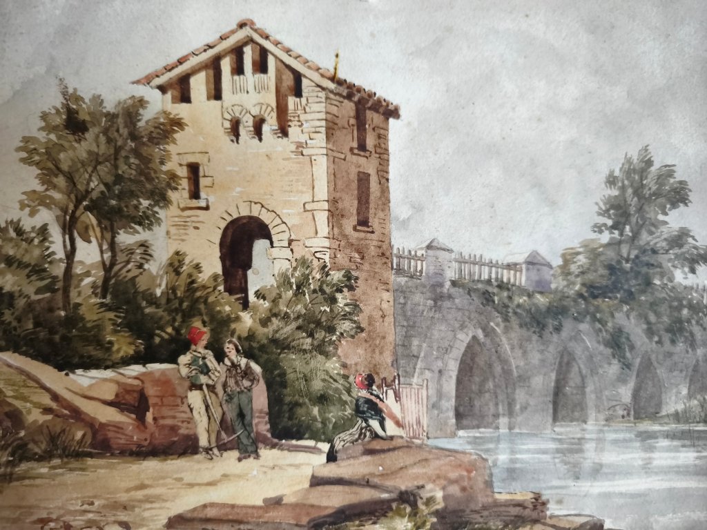 Dessin paysage animé vers 1820-photo-3