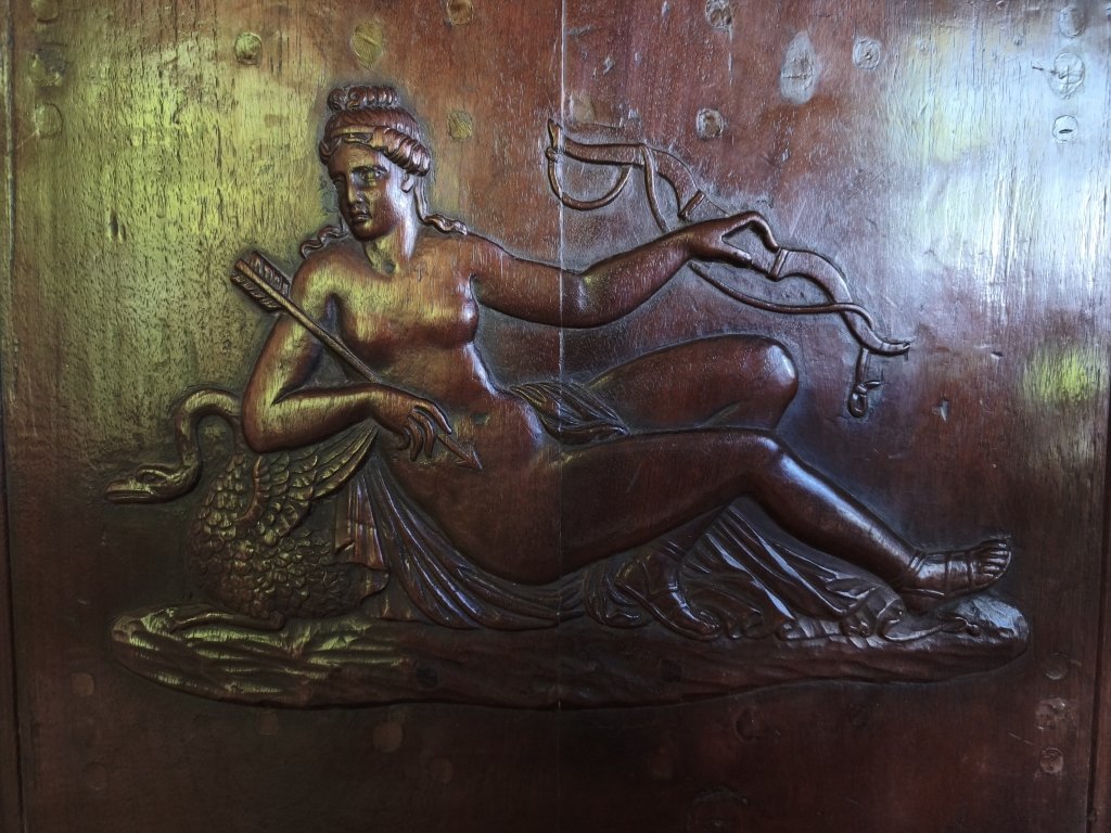 Carved Renaissance Panel Diana The Huntress-photo-1