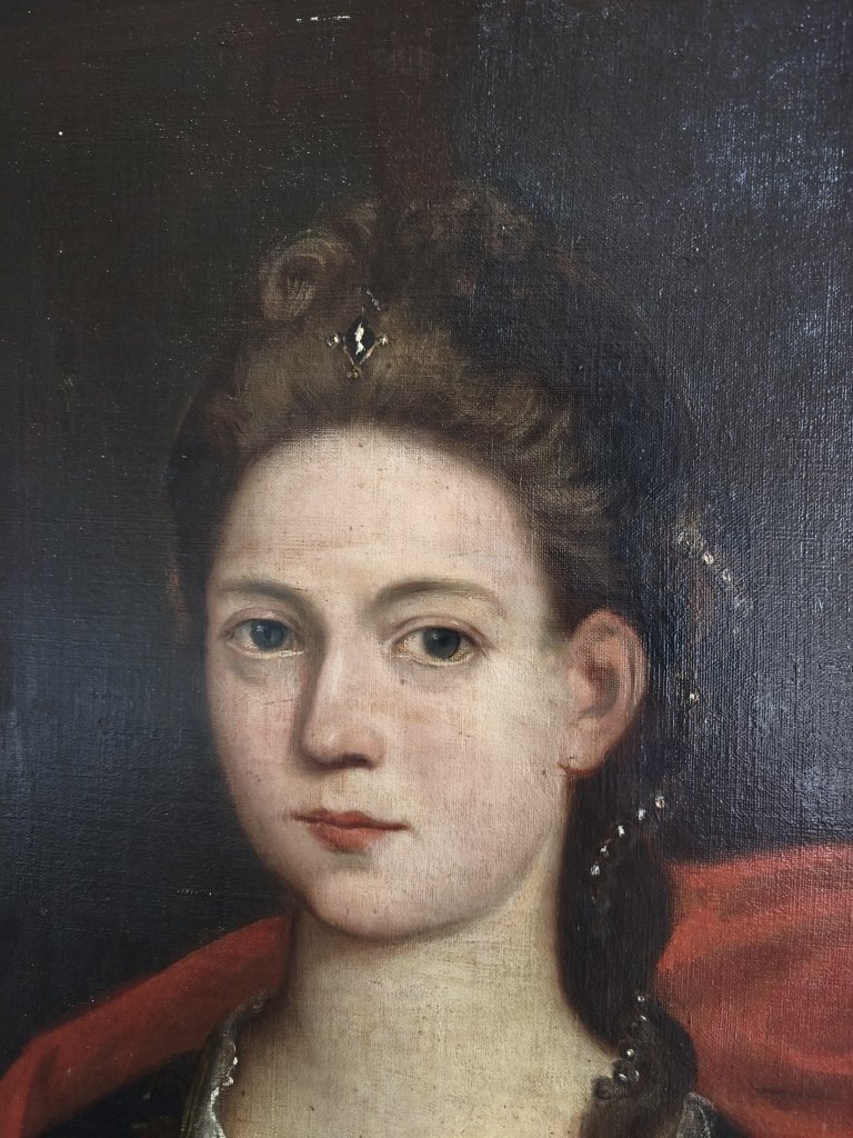 Premier portrait d'une paire, XVIIIème siècle-photo-2