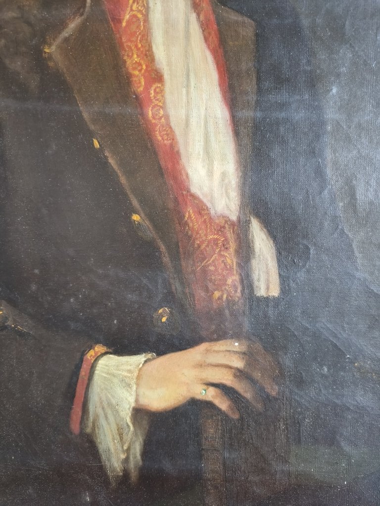 Deuxième portrait d'une paire, XVIIIème siècle-photo-2