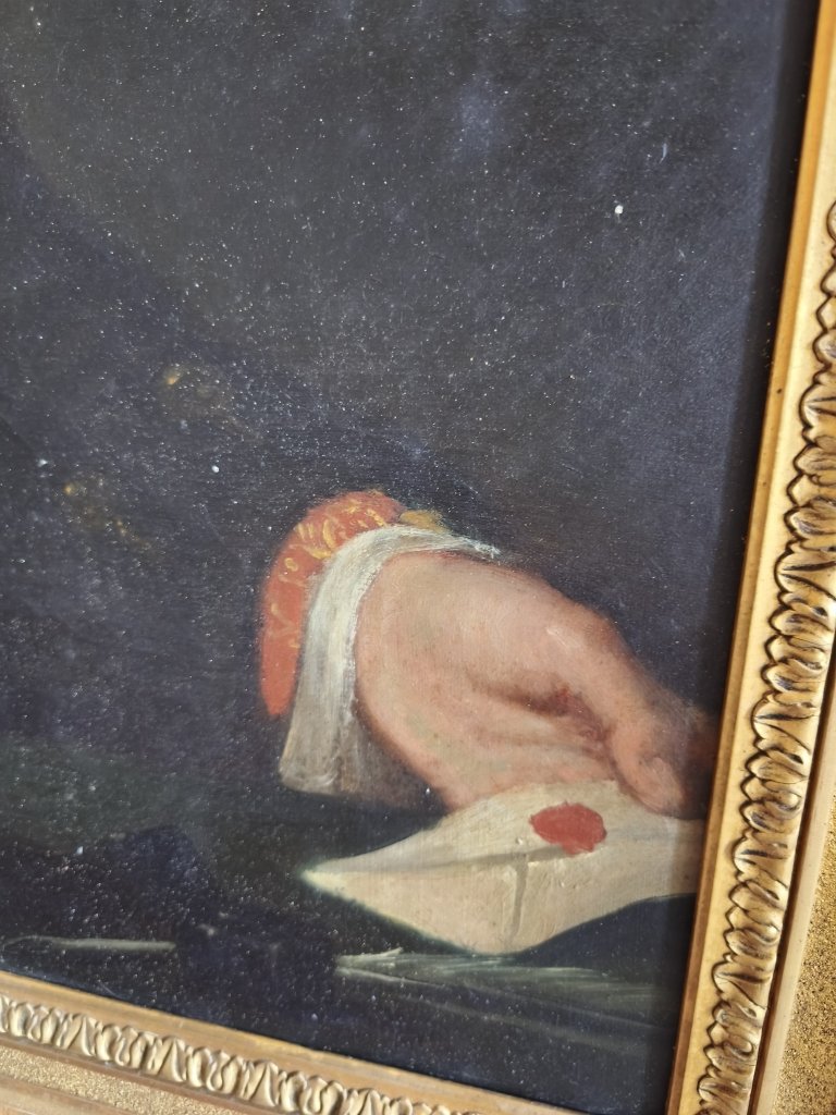 Deuxième portrait d'une paire, XVIIIème siècle-photo-3