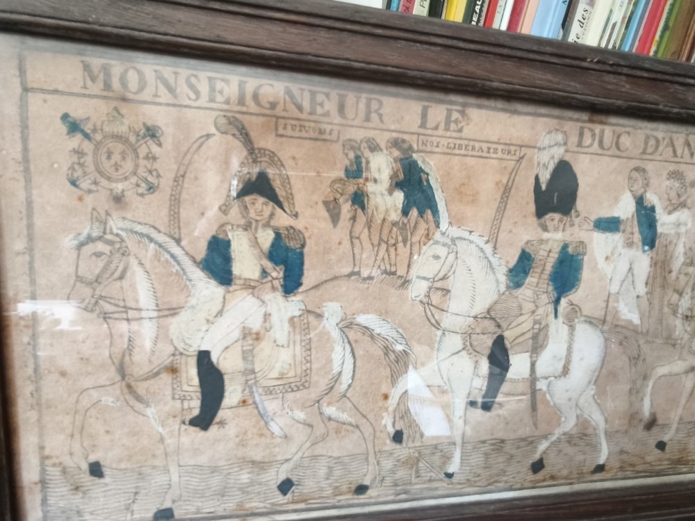 Rare Orleans Imagery Entry Of The Duke Of Angouleme Into Madrid C.1820-photo-2
