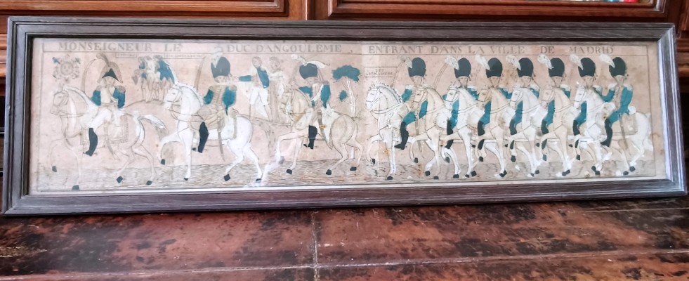 Rare Orleans Imagery Entry Of The Duke Of Angouleme Into Madrid C.1820