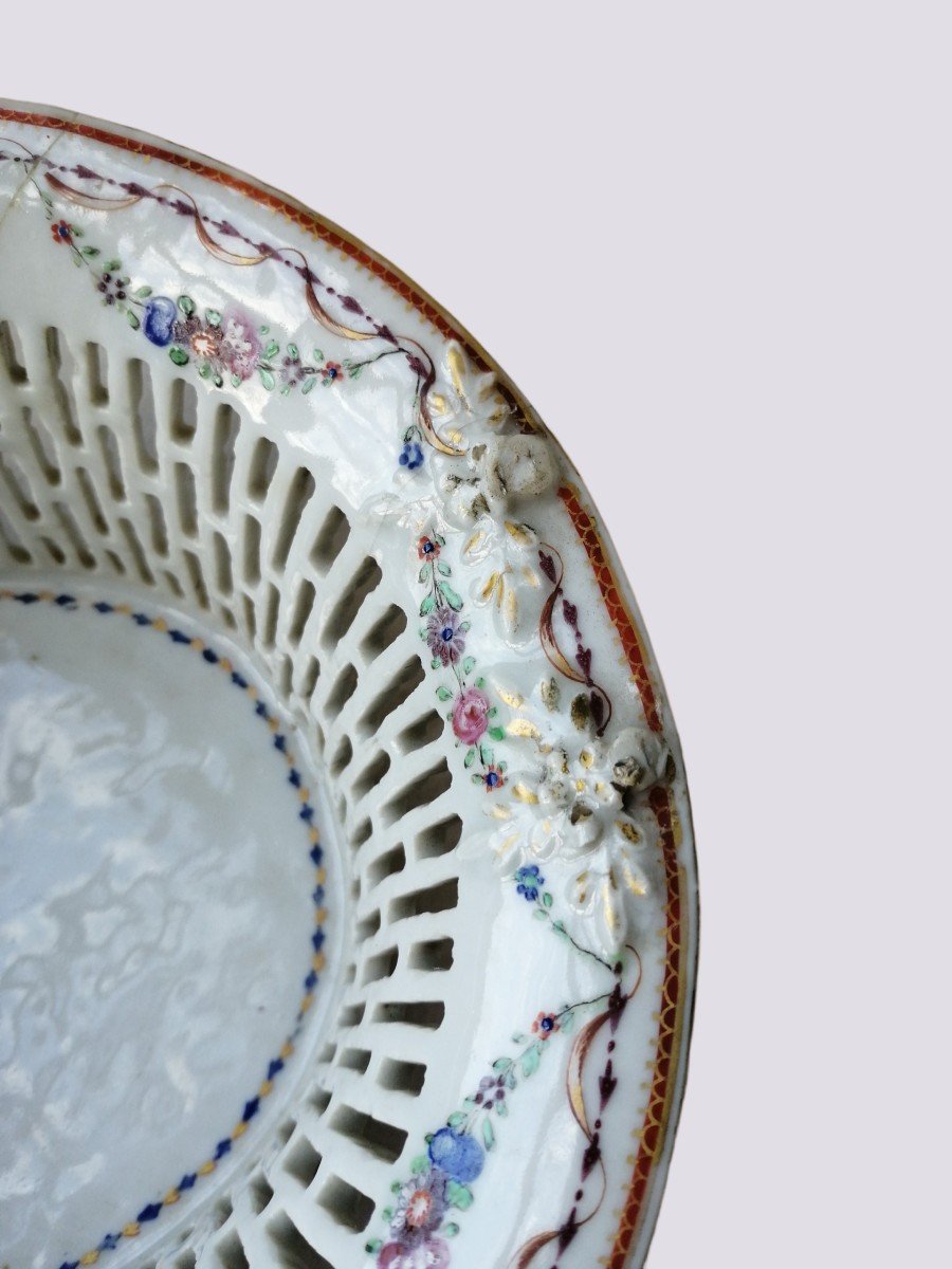 Bannette Porcelaine De Chine Armoiriée XVIIIème-photo-4