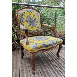 Louis XV Flat Back Armchair