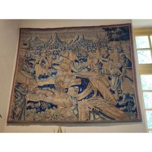 Important Part Of Flemish Tapestry Around 1600