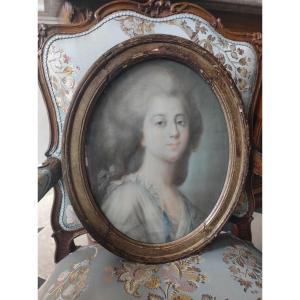 18th Century Pastel, Portrait Of Madame Du Barry