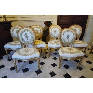 Set Of Six Louis XVI Period Chairs