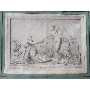 Large Neoclassical Drawing