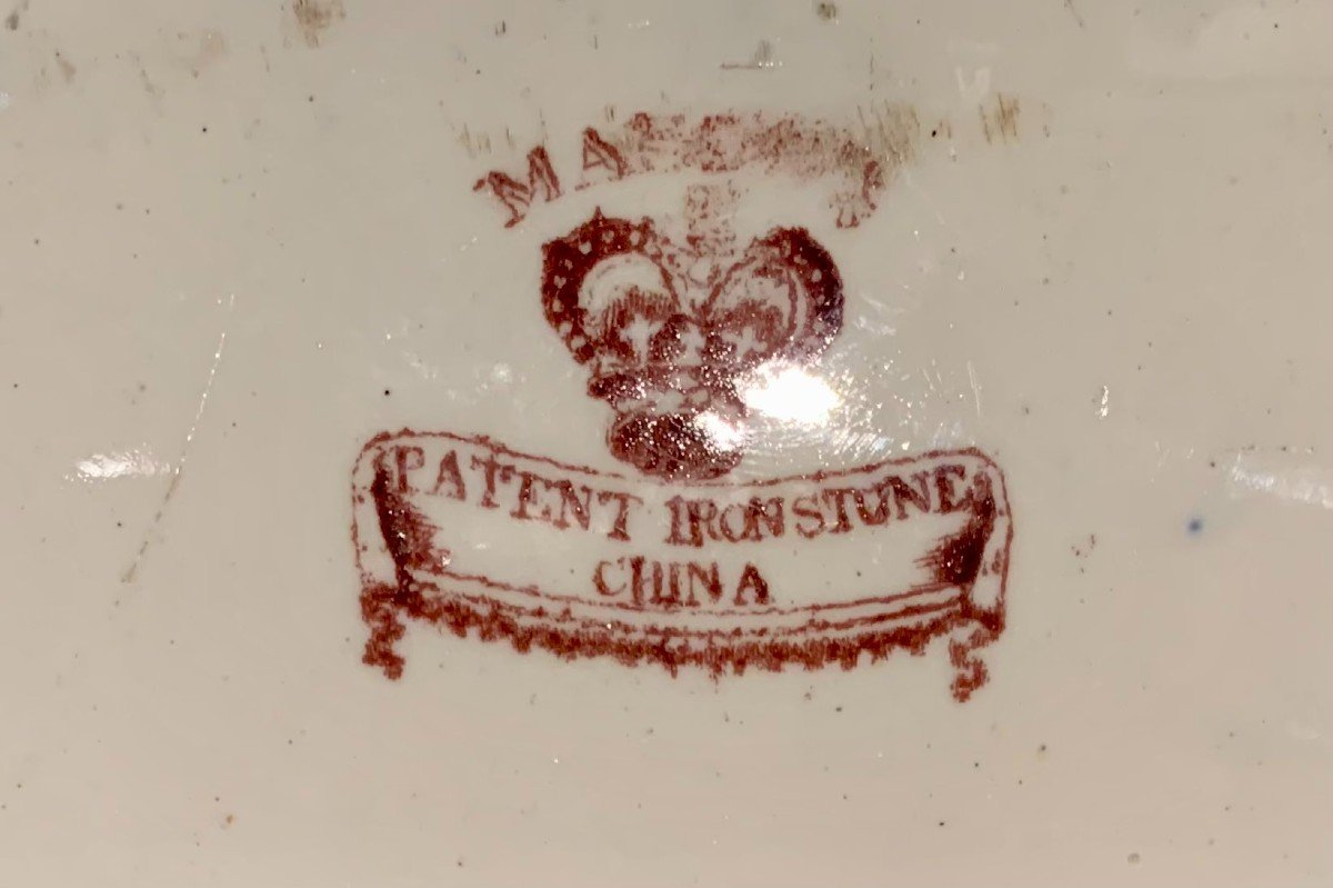 Plateau Mason&acute;s Patent Ironstone China. XIX&egrave;me Si&egrave;cle-photo-3