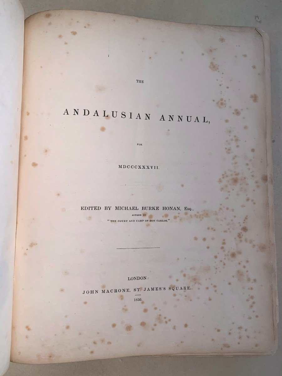 Annual Andalusian Complete Edition By Michael Burke Honan From The Year 1836.-photo-3