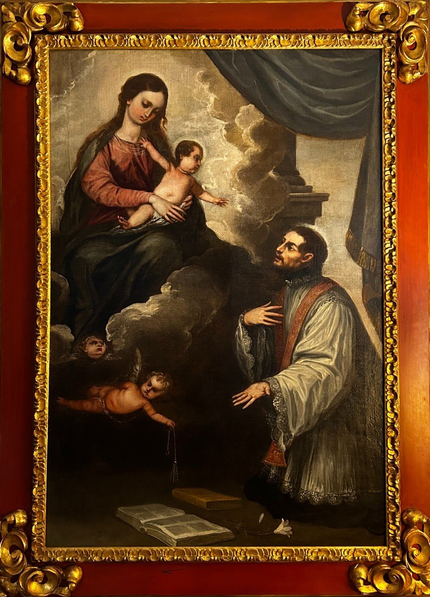 Pedro Atanasio Bocanegra Et Son Atelier, l'Apparition De La Vierge à Saint Cajetan De Thiène-photo-2
