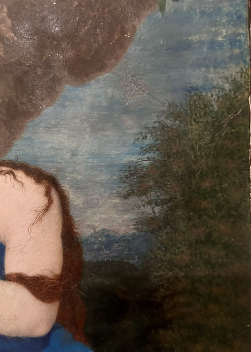 École espagnole Madeleine pénitente, détrempe sur vélin, 240 × 180 mm, fin du XVIIIᵉ siècle-photo-1