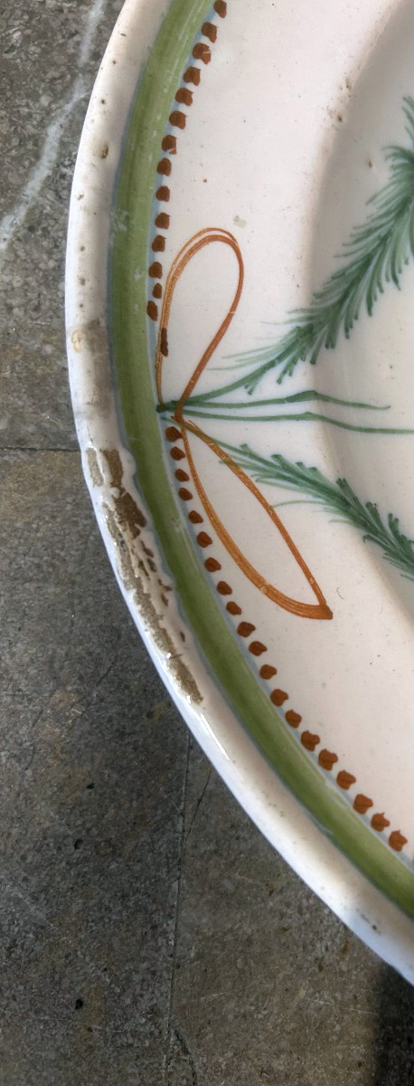 Plat en céramique de Ribesalbes du début du XIXe siècle.-photo-2