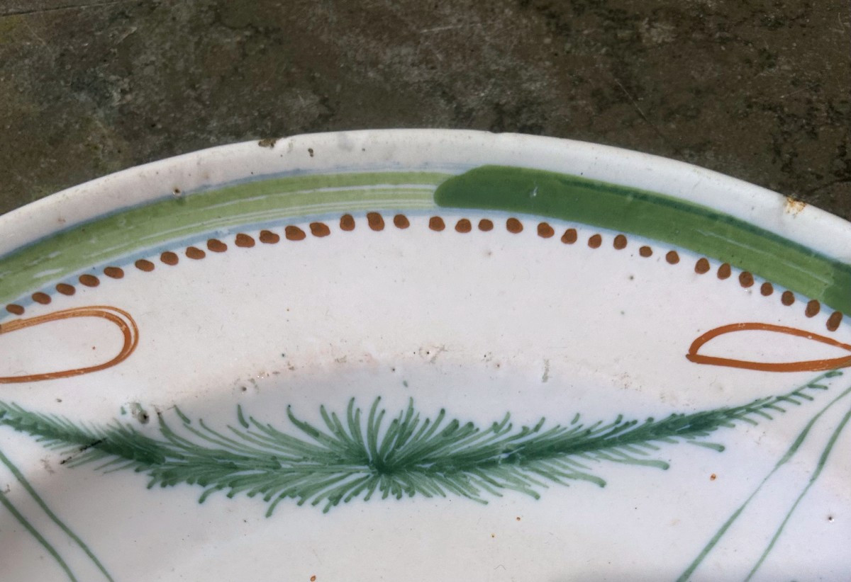 Plat en céramique de Ribesalbes du début du XIXe siècle.-photo-3