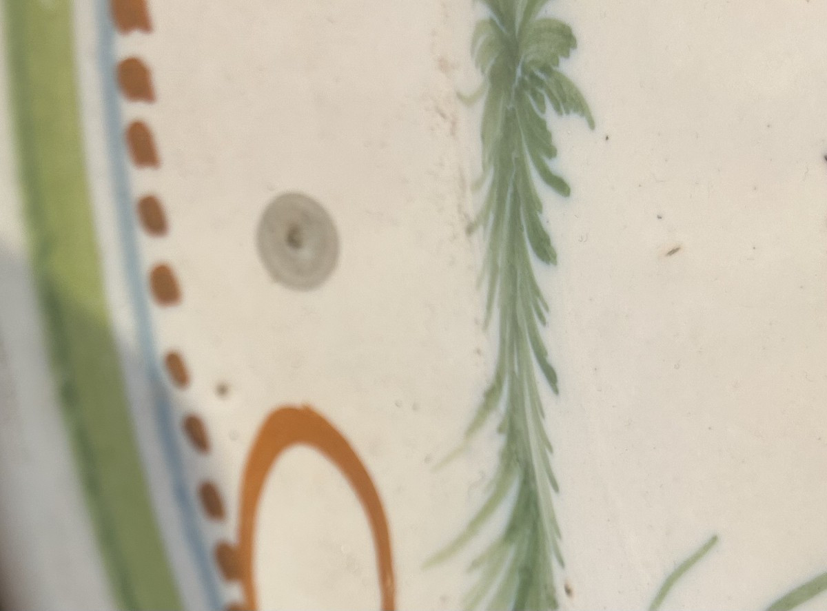 Plat en céramique de Ribesalbes du début du XIXe siècle.-photo-1