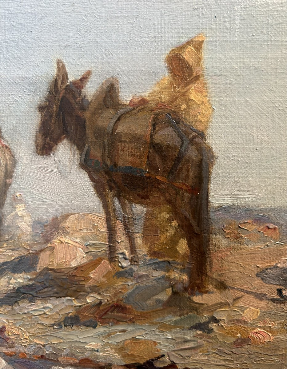 John Sydney Steel (perth 1863 – Balquhidder 1932) Scene With Figures.-photo-3