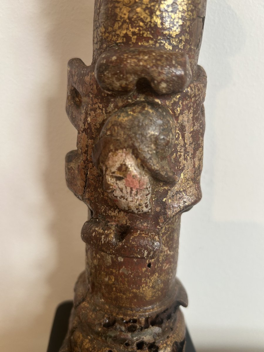 A Group Of Four Columns, A Spanish Work From The Second Half Of The 16th Century.-photo-1