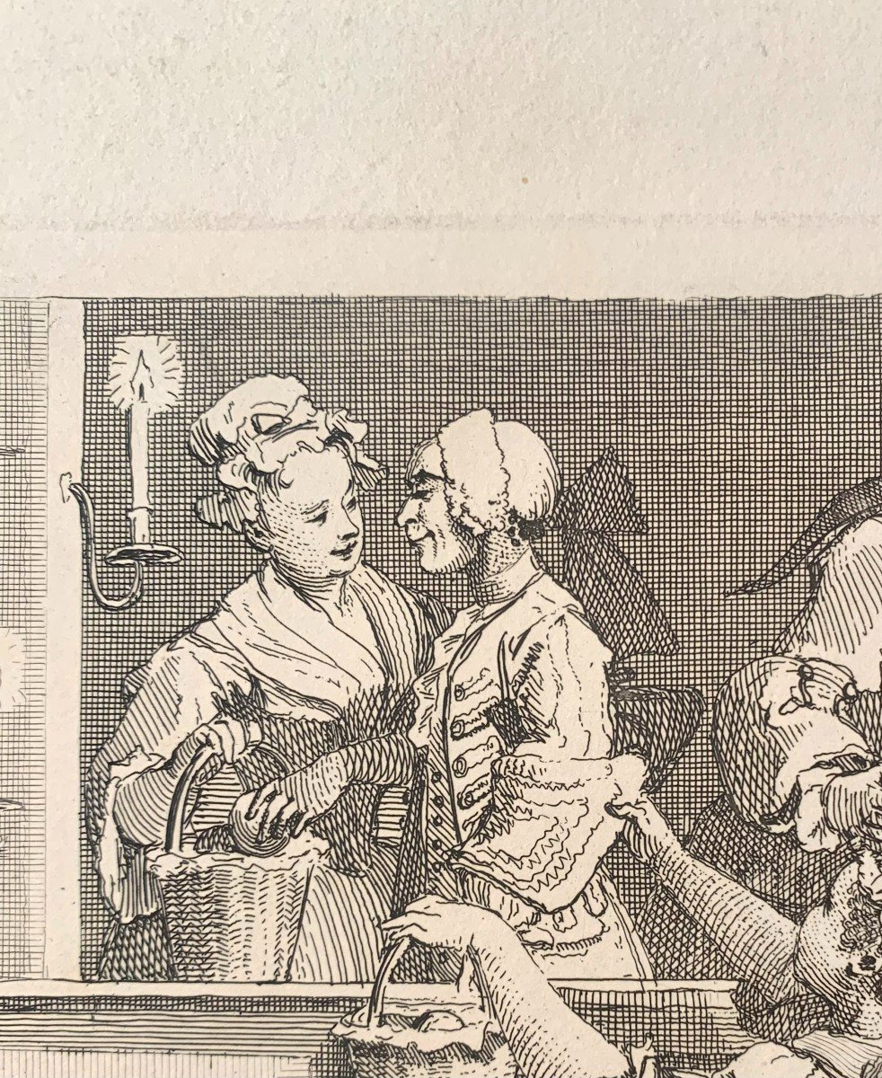 William Hogarth (london, 1697 - Id, 1764). The Audience Laughs. Engraved In London 1822.-photo-2