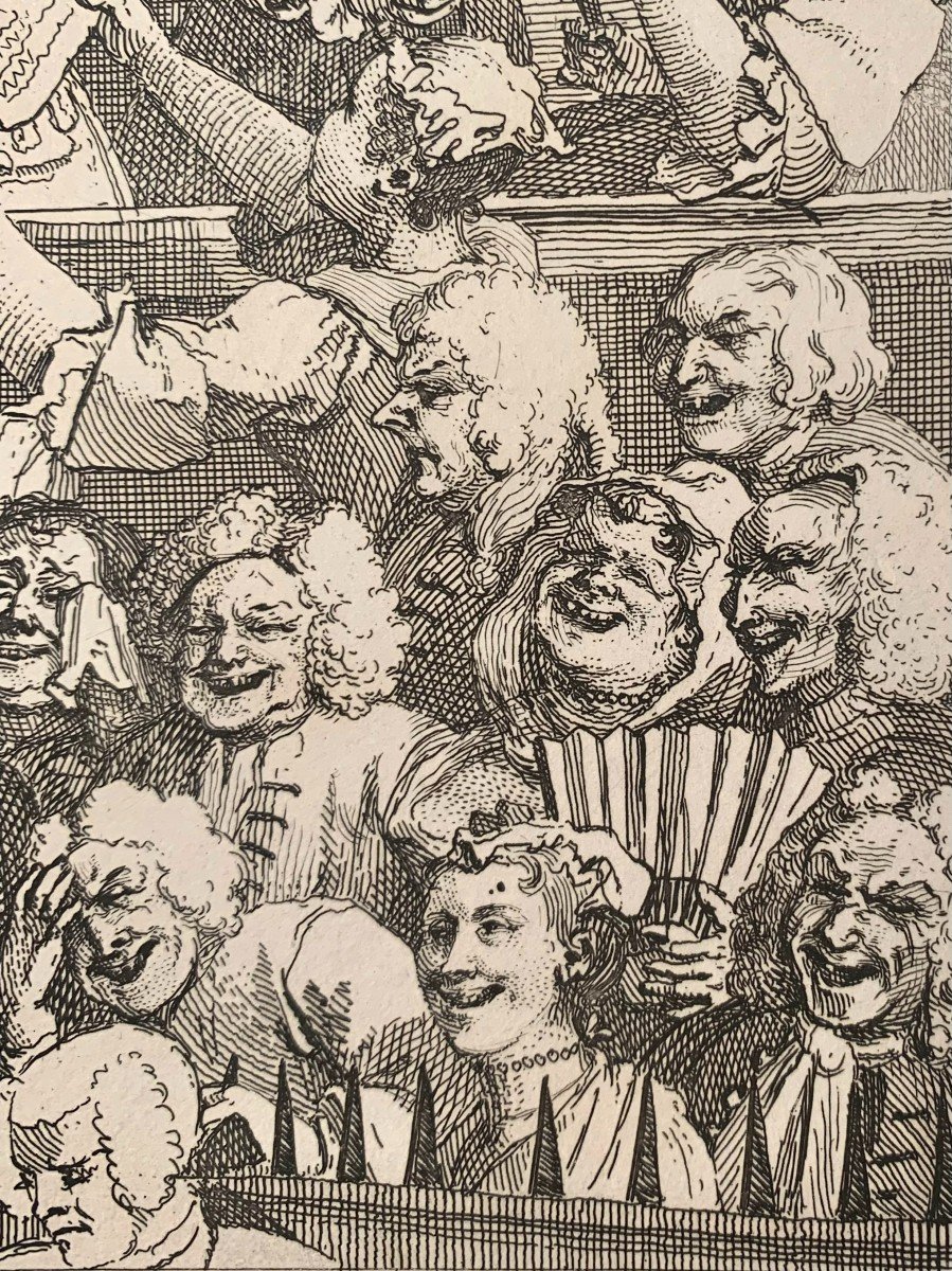 William Hogarth (london, 1697 - Id, 1764). The Audience Laughs. Engraved In London 1822.-photo-3