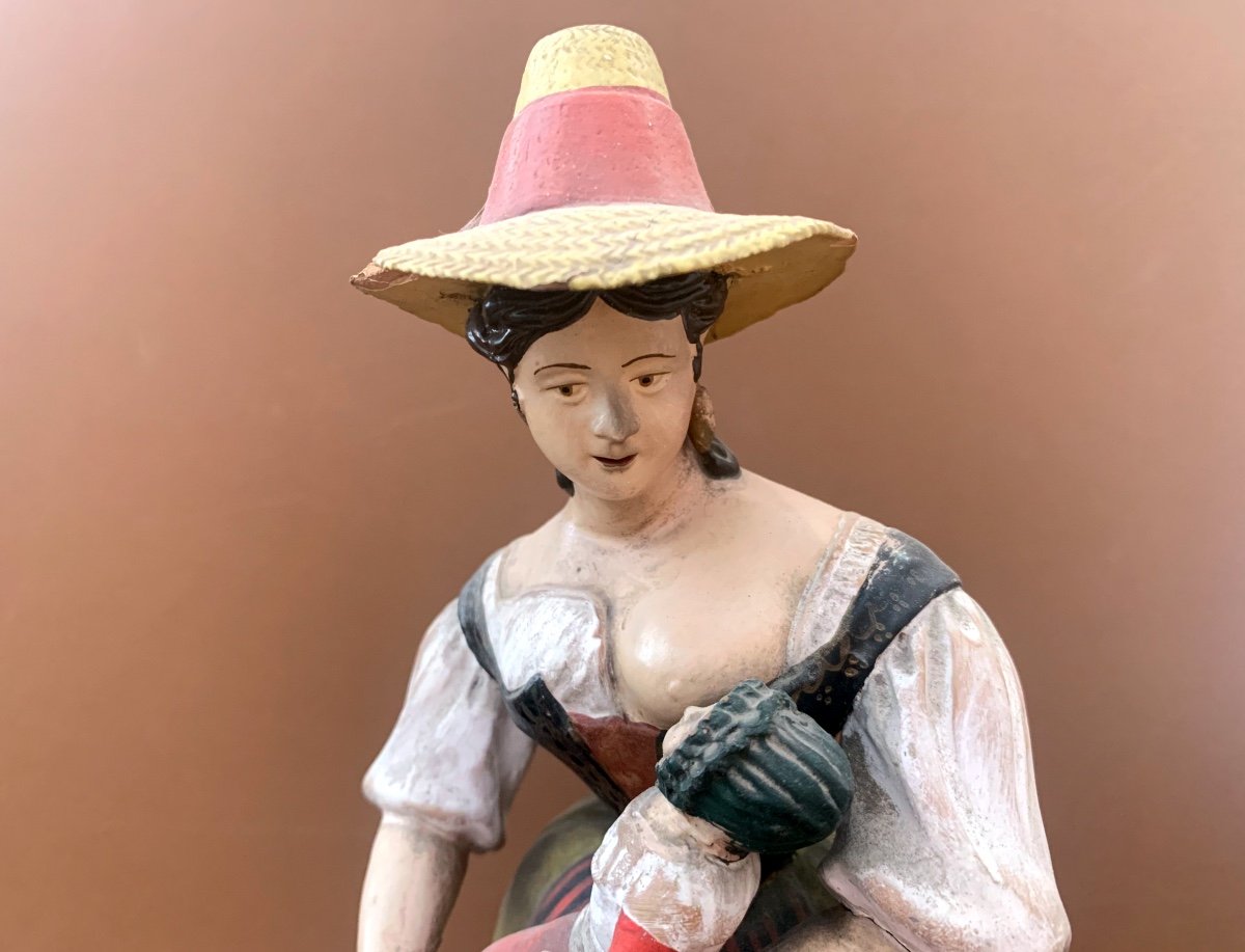 Figure en argile, première moitié du XIXe siècle, Grenade, Espagne-photo-3