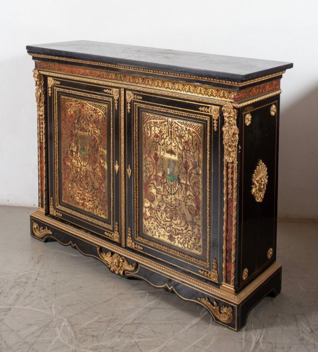 Furniture At Pretot Support Height In Boulle Marquetry Napoleon III Period