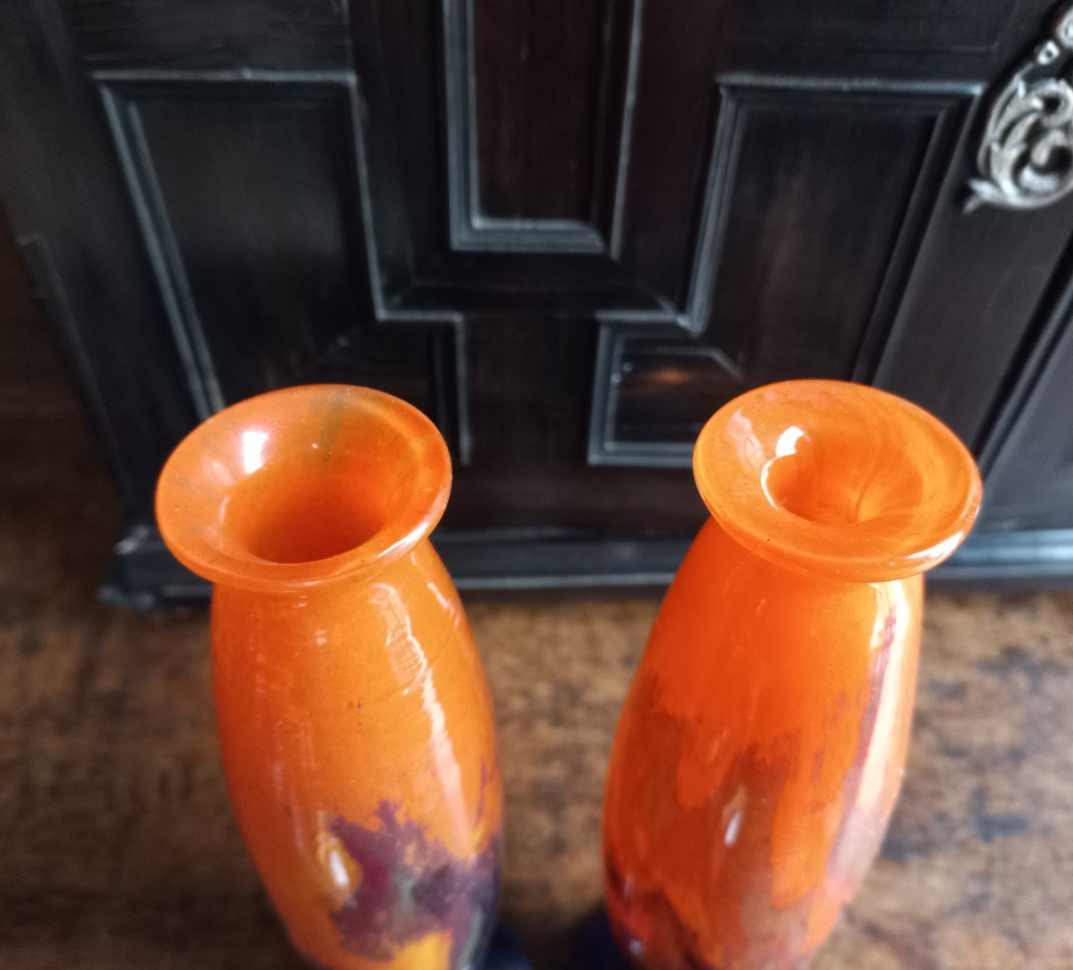 2 Muller Freres Luneville Vases-photo-1