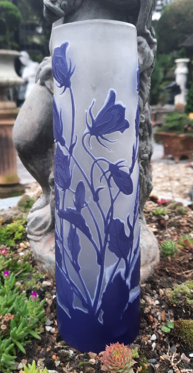 Gallé Vase Campanulas