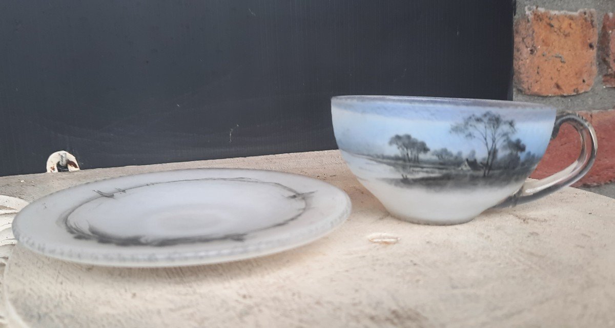 Tasse Et Soucoupe Daum