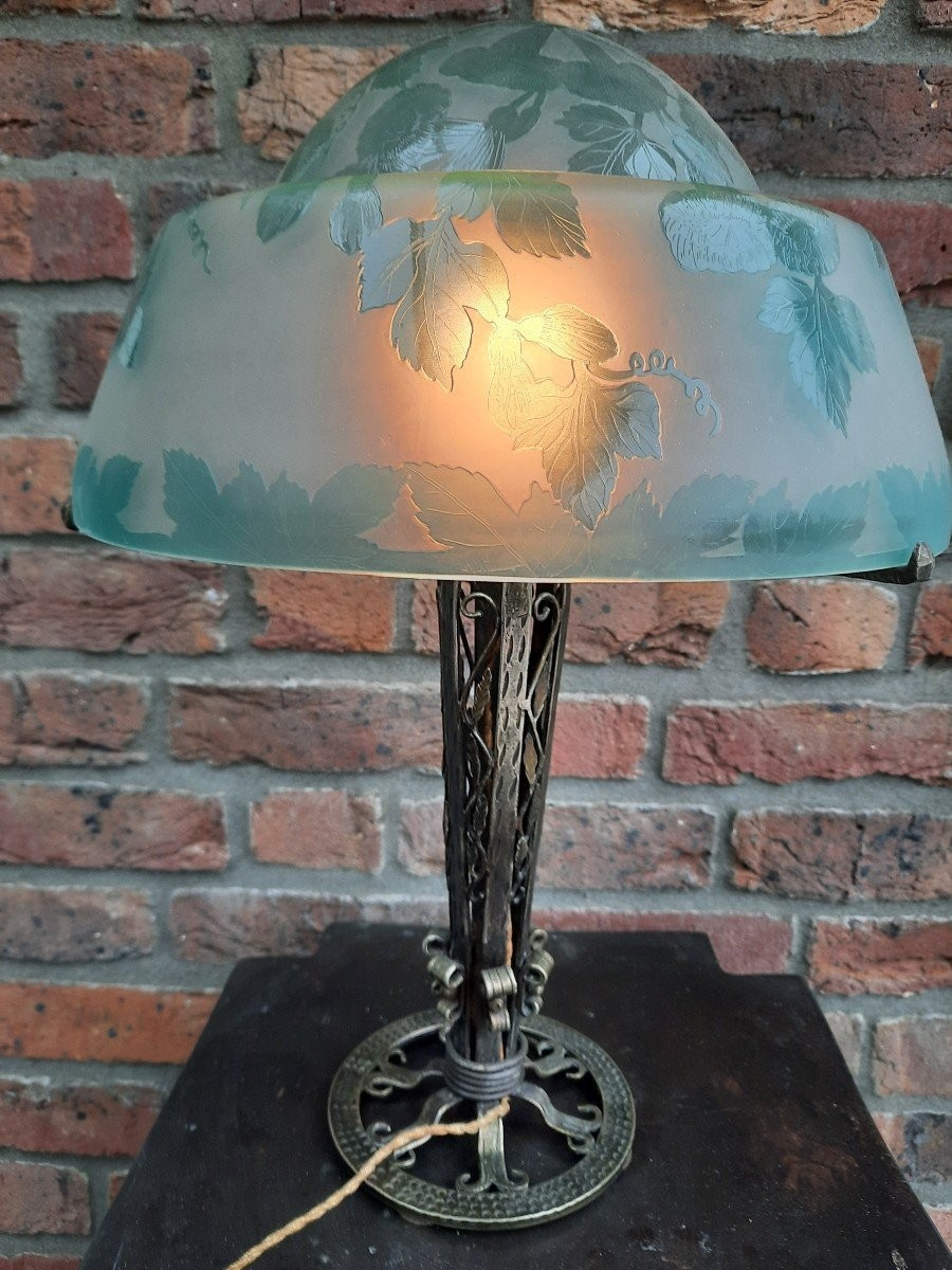 Lampe de table art Nouveau.-photo-3