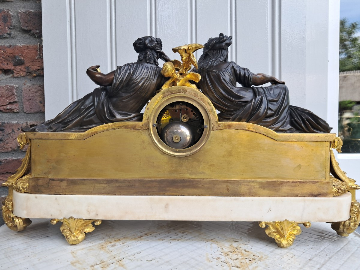 Gilt Bronze Clock. Denière.-photo-3