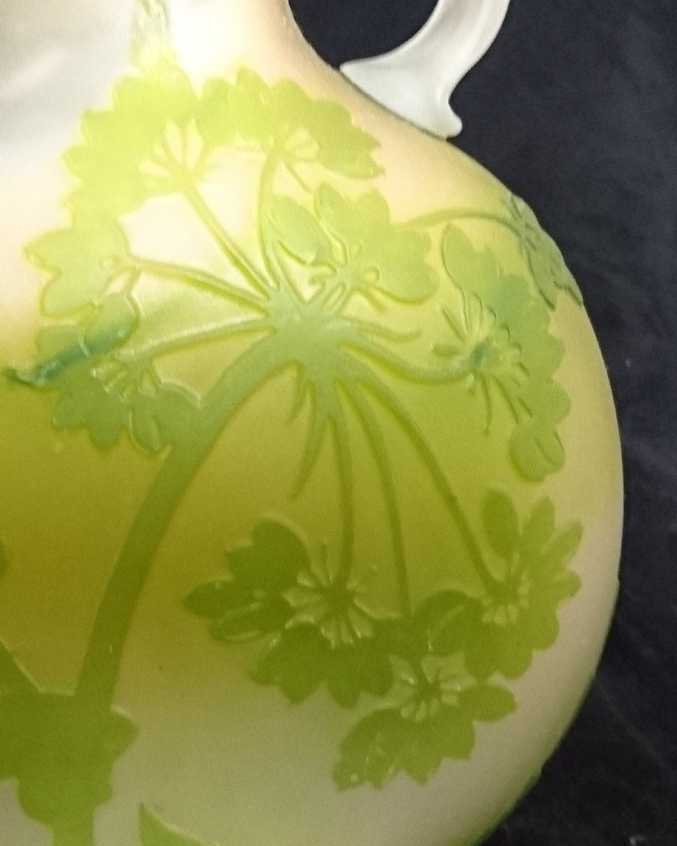 Signed * Gallé Vase, Giant Hogweed-photo-2