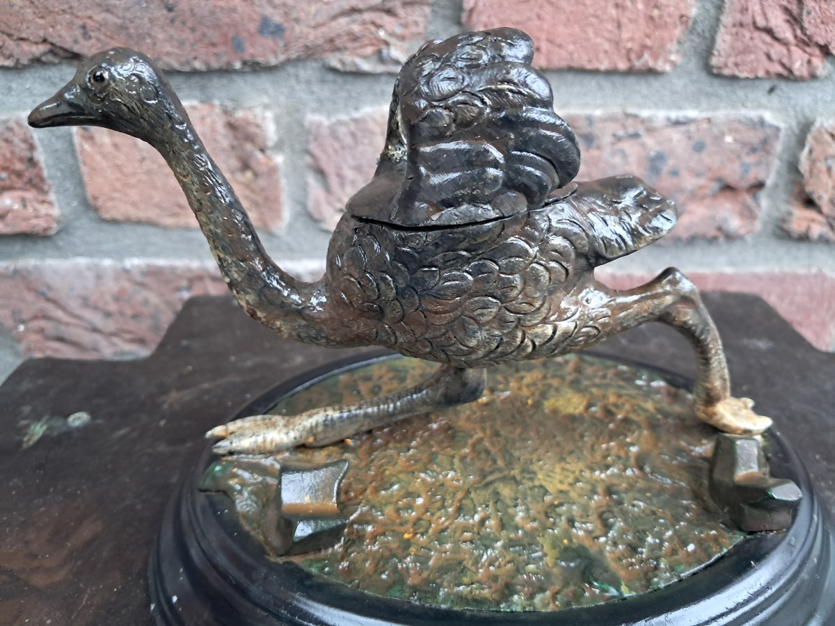 Emu Inkwell. Lead.-photo-3