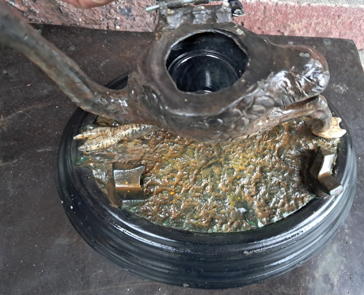 Emu Inkwell. Lead.-photo-4