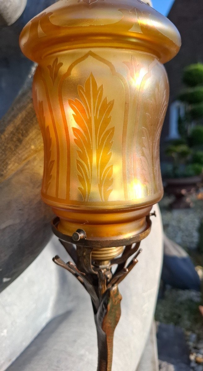 Desk/table Lamp. Edgar Brandt Style-photo-3