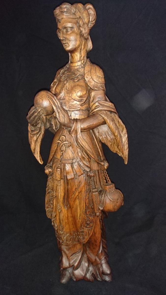Oak Wood Statue