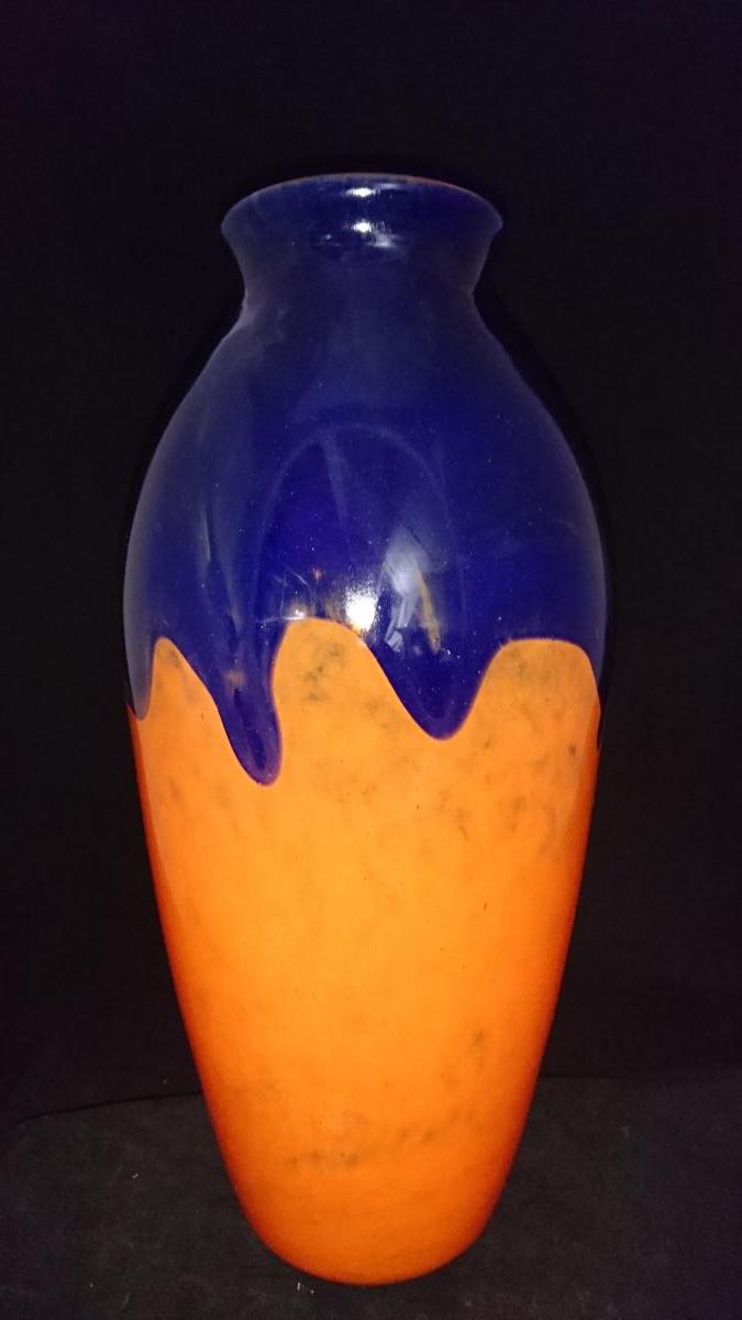 Vase Art Deco Signé Degue, David Gueron (1892-1950).