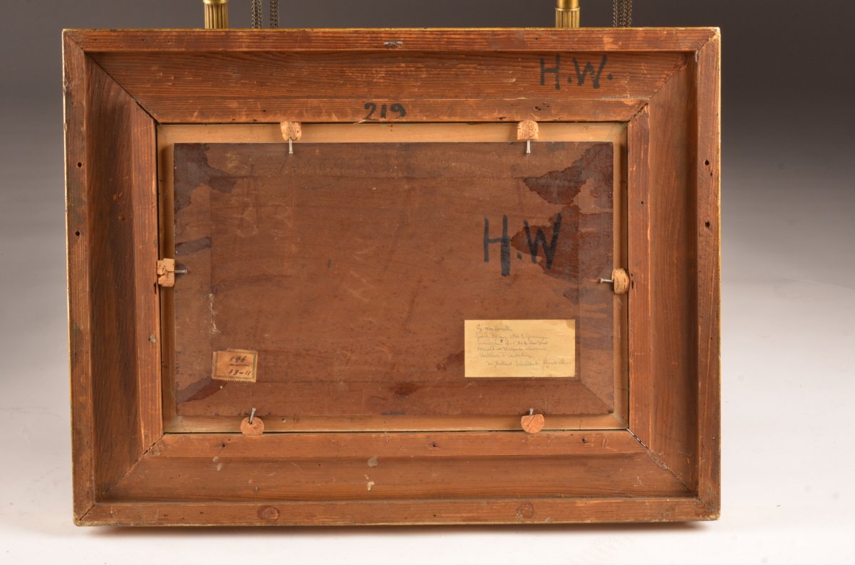 Dutch School Painting. Signed Gvh-photo-4