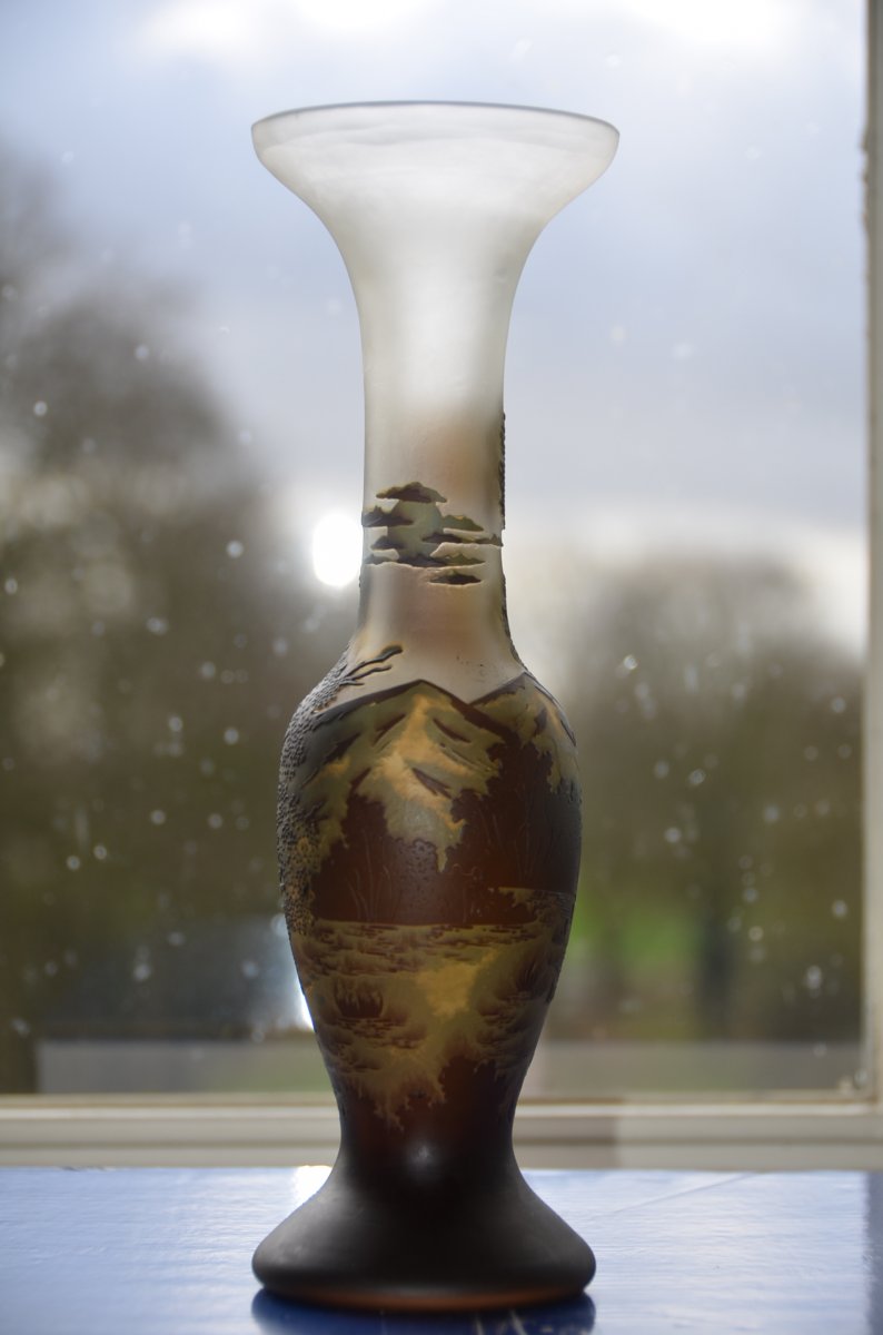 Vase Art Nouveau Signé.-photo-3