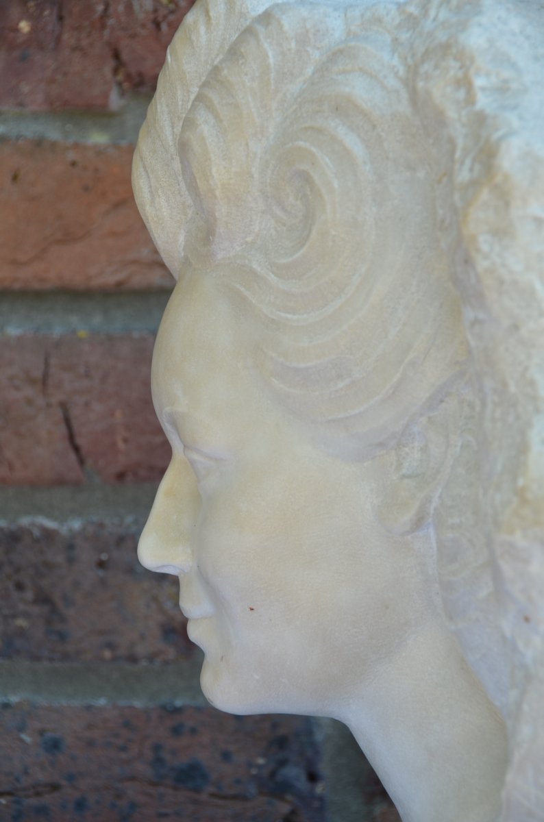 Marble Bust By Bartoletti (1898)-photo-2