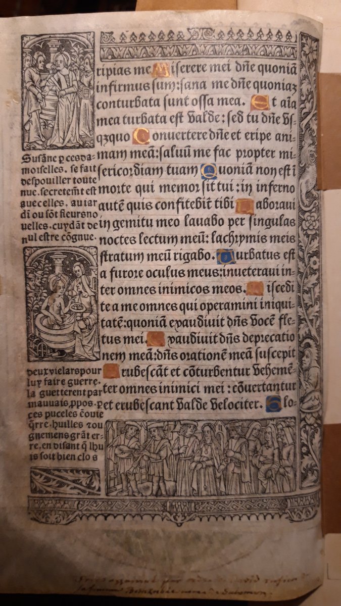 Deux Pages d'Enluminure Vers 1520 16e siècle.-photo-5