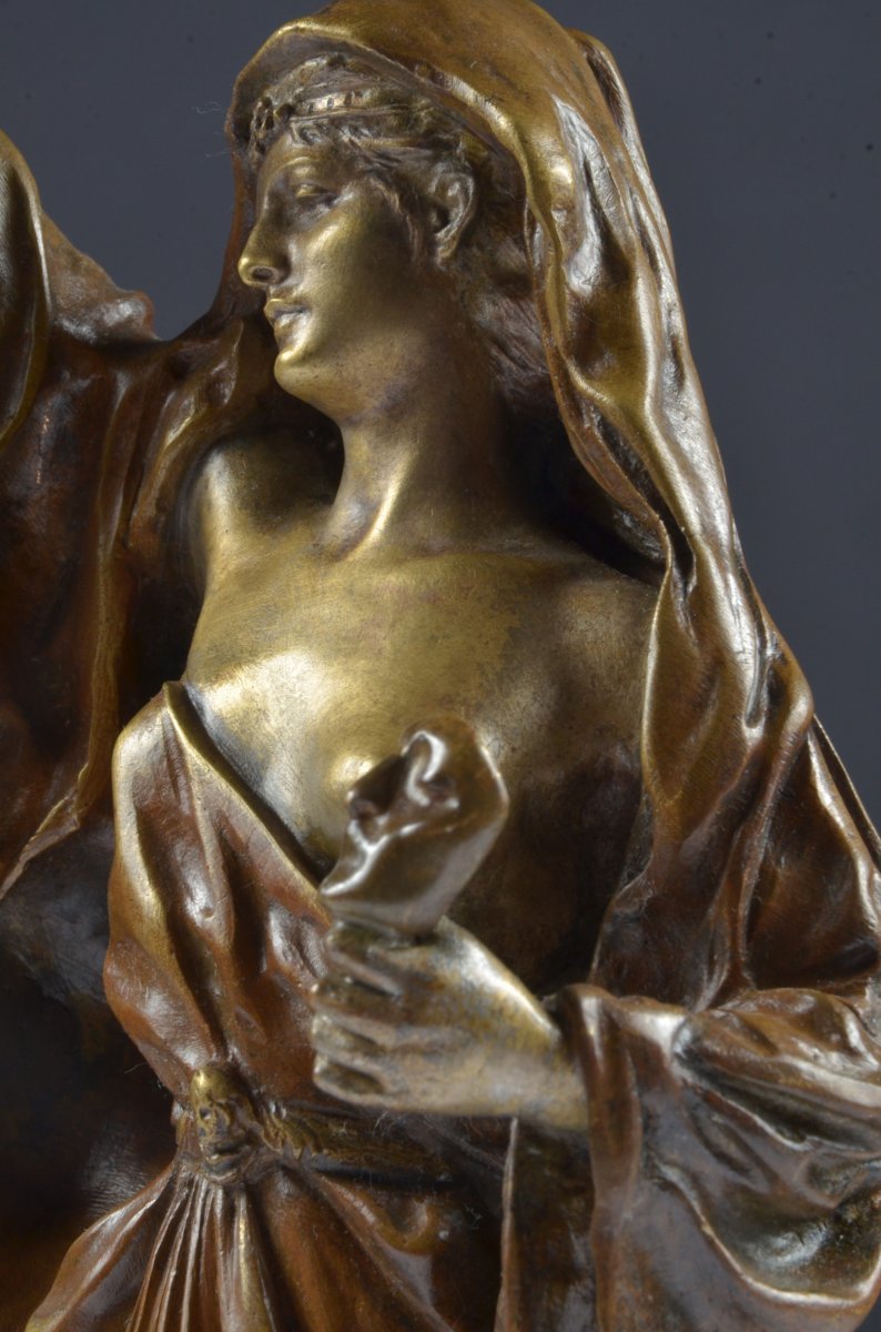 Bronze Armand Guenard (1865-1925) Thalia Thalie-photo-3