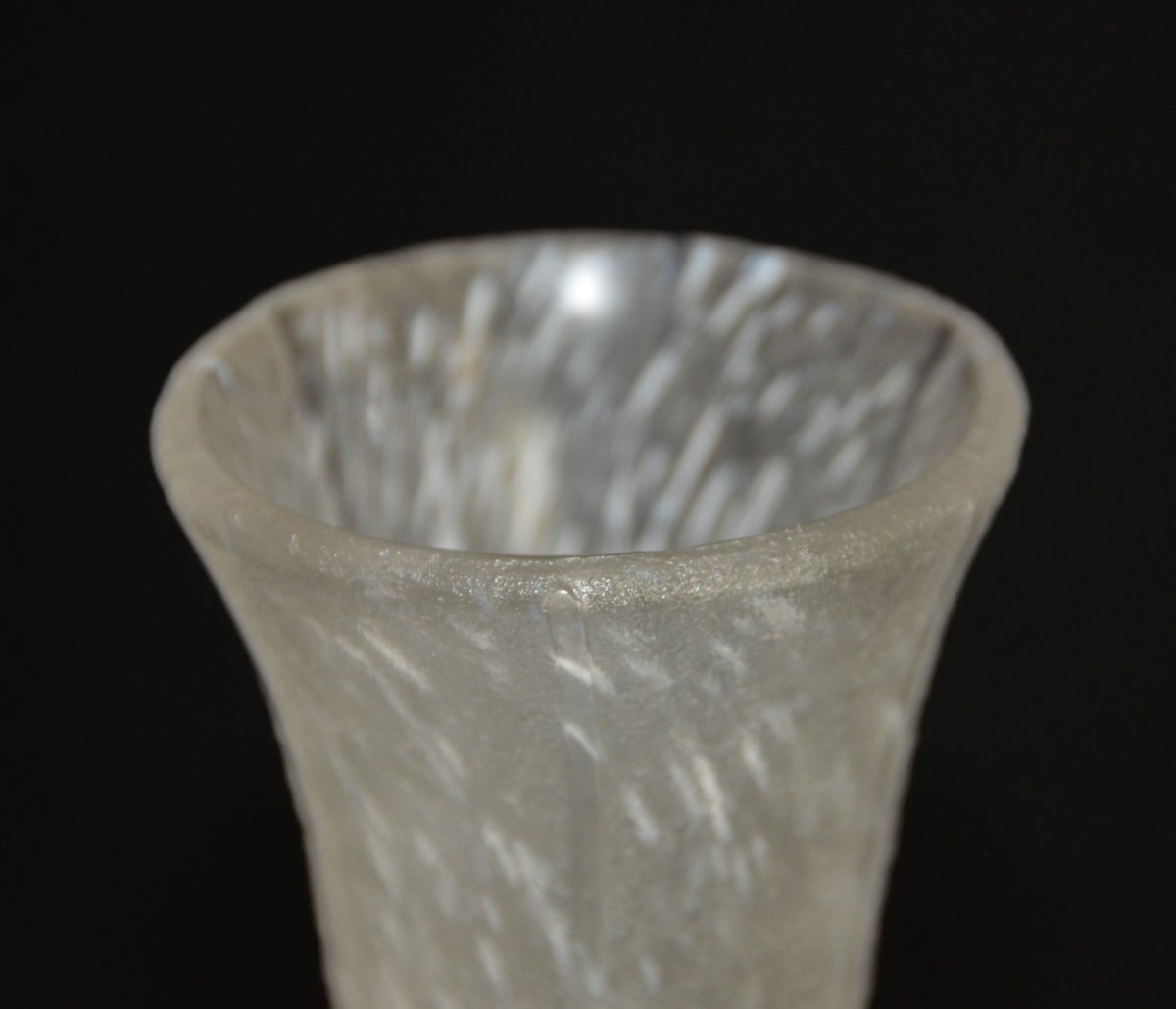Art Deco Vase Signed Legras-photo-4