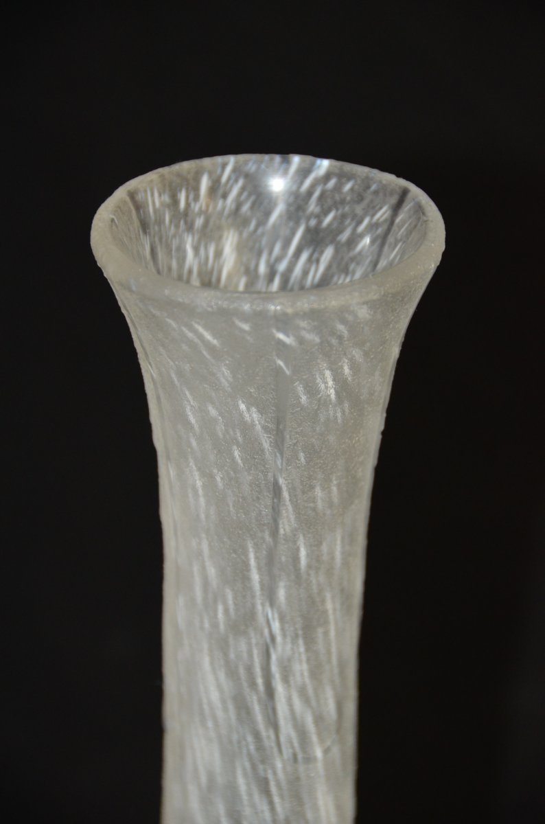 Art Deco Vase Signed Legras-photo-1