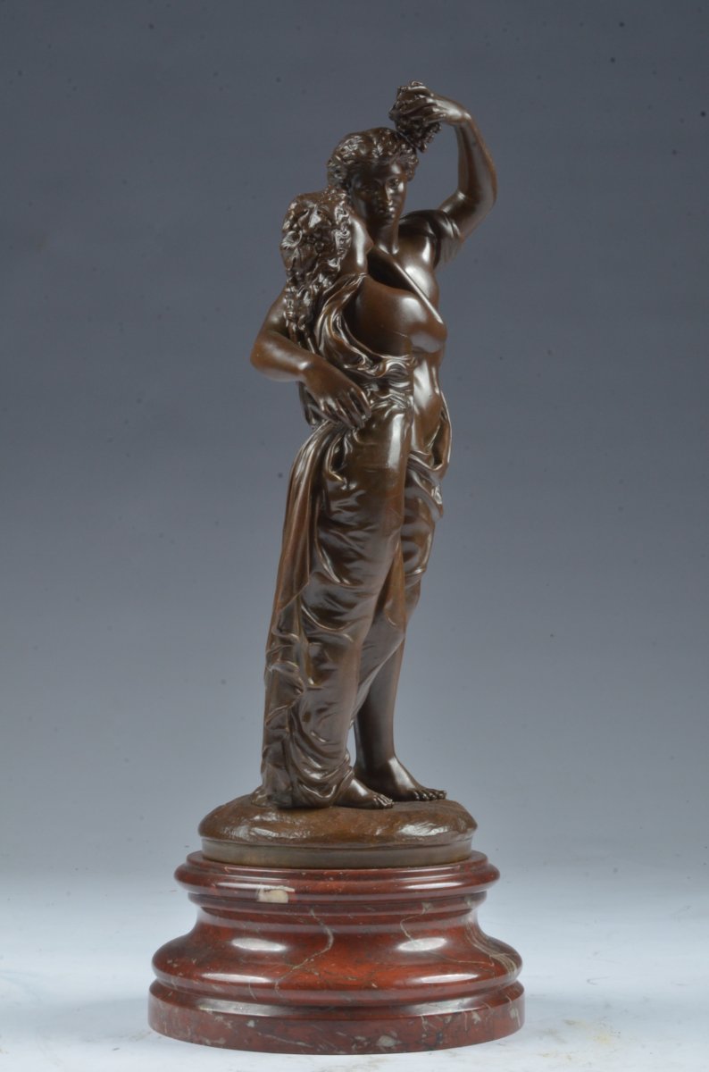 Bronze Signed Rancoulet (1870-1915) Bachanten-photo-2
