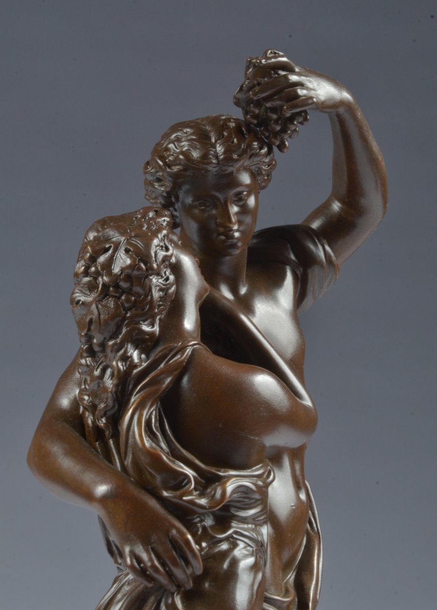 Bronze Signé Rancoulet (1870-1915) Bachanten